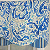 RLF Home 100% Cotton Mystify Petticoat  Fully lined Windows Rod Pocket Valance 50