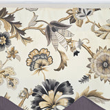 RLF Home 100% Cotton Zanzibar Petticoat With Poly/Cotton lining Rod Pocket Valance 50" x 17" Gray