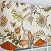 RLF Home 100% Cotton Zanzibar Petticoat With Poly/Cotton lining Rod Pocket Valance 50" x 17" Orange