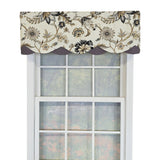 RLF Home 100% Cotton Zanzibar Petticoat With Poly/Cotton lining Rod Pocket Valance 50" x 17" Gray
