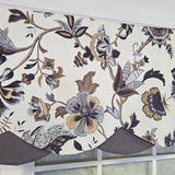 RLF Home 100% Cotton Zanzibar Petticoat With Poly/Cotton lining Rod Pocket Valance 50" x 17" Gray