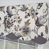RLF Home 100% Cotton Zanzibar Petticoat With Poly/Cotton lining Rod Pocket Valance 50" x 17" Gray