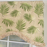 RLF Home 100% Cotton Hawthorn Cornice With Poly/Cotton Ivory lining Rod Pocket Valance 50" x 17" Taupe