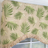 RLF Home 100% Cotton Hawthorn Cornice With Poly/Cotton Ivory lining Rod Pocket Valance 50" x 17" Taupe