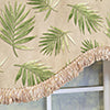 RLF Home 100% Cotton Hawthorn Cornice With Poly/Cotton Ivory lining Rod Pocket Valance 50" x 17" Taupe