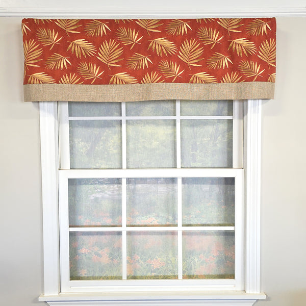 RLF Home 100% Cotton Hawthorn Banded With Poly/Cotton Ivory lining Rod Pocket Va