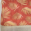 RLF Home 100% Cotton Hawthorn Banded With Poly/Cotton Ivory lining Rod Pocket Valance 50" x 17" Red