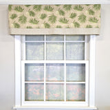 RLF Home 100% Cotton Hawthorn Banded With Poly/Cotton Ivory lining Rod Pocket Valance 50" x 17" Taupe