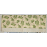 RLF Home 100% Cotton Hawthorn Banded With Poly/Cotton Ivory lining Rod Pocket Valance 50" x 17" Taupe