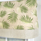 RLF Home 100% Cotton Hawthorn Banded With Poly/Cotton Ivory lining Rod Pocket Valance 50" x 17" Taupe