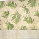 RLF Home 100% Cotton Hawthorn Banded With Poly/Cotton Ivory lining Rod Pocket Valance 50" x 17" Taupe