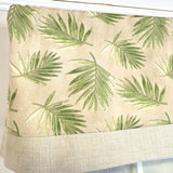 RLF Home 100% Cotton Hawthorn Banded With Poly/Cotton Ivory lining Rod Pocket Valance 50" x 17" Taupe