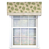 RLF Home 100% Cotton Hawthorn Banded With Poly/Cotton Ivory lining Rod Pocket Valance 50" x 17" Taupe
