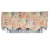 RLF Home 100% Cotton Dazzle Regal With Poly/Cotton Ivory lining Rod Pocket Valance 50" x 17" Gray