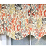 RLF Home 100% Cotton Dazzle Regal With Poly/Cotton Ivory lining Rod Pocket Valance 50" x 17" Gray