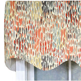 RLF Home 100% Cotton Dazzle Regal With Poly/Cotton Ivory lining Rod Pocket Valance 50" x 17" Gray