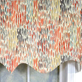 RLF Home 100% Cotton Dazzle Regal With Poly/Cotton Ivory lining Rod Pocket Valance 50" x 17" Gray