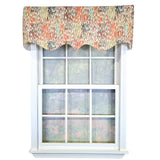 RLF Home 100% Cotton Dazzle Regal With Poly/Cotton Ivory lining Rod Pocket Valance 50" x 17" Gray