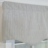 RLF Home 100% Cotton Seersucker Regal With Poly/Cotton Ivory lining Rod Pocket Valance 50" x 16" Black