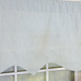 RLF Home 100% Cotton Seersucker Regal With Poly/Cotton Ivory lining Rod Pocket Valance 50" x 16" Blue