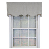 RLF Home 100% Cotton Seersucker Regal With Poly/Cotton Ivory lining Rod Pocket Valance 50" x 16" Black
