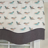 RLF Home 100% Cotton Avain Glory  Fully lined Windows Rod Pocket Valance 50" x 16"  Gray