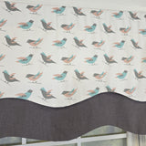 RLF Home 100% Cotton Avain Glory  Fully lined Windows Rod Pocket Valance 50" x 16"  Gray
