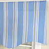 RLF Home 100% Cotton Freya Stripe Regal  Fully lined Windows Rod Pocket Valance 50
