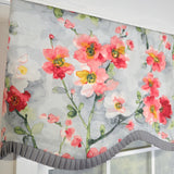 RLF Home 100% Cotton Prosperity Provance  Fully lined Windows Rod Pocket Valance 50" x 15"  Gray