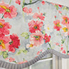 RLF Home 100% Cotton Prosperity Provance  Fully lined Windows Rod Pocket Valance 50