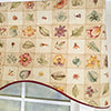 RLF Home Botanical Cornice Valance - 100% Cotton with Ivory Lining 50