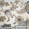 RLF Home 100% Cotton Zanzibar Cornice With Poly/Cotton Ivory lining Rod Pocket Valance 50
