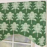 RLF Home St. Croix Cornice Valance - 100% Cotton with Ivory Lining 50" x 17"  Green