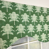 RLF Home St. Croix Cornice Valance - 100% Cotton with Ivory Lining 50" x 17"  Green