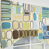 RLF Home Mesmerize Cornice Valance - 100% Cotton with Ivory Lining 50" x 17"  Green