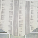 RLF Home 100% Cotton Jaspeado Cornice With Poly/Cotton Ivory lining Rod Pocket Valance 50" x 17" Gray