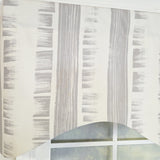 RLF Home 100% Cotton Jaspeado Cornice With Poly/Cotton Ivory lining Rod Pocket Valance 50" x 17" Gray