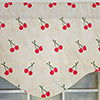 RLF Home Cherry Dance Cornice Valance - 100% Cotton with Ivory Lining 50