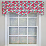 RLF Home Sandias Cornice Valance - 100% Cotton with Ivory Lining 50" x 17"  Cream