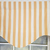 RLF Home Playa Stripe Cornice Traditional Valance Tan 100% Cotton Lined 50" x 17"  Tan