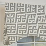 RLF Home 100% Cotton Tower Cornice  Fully lined Windows Rod Pocket Valance 50" x 17"  Dove