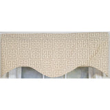 RLF Home 100% Cotton Tower Cornice With Poly/Cotton Ivory lining Rod Pocket Valance 50" x 17" Gray