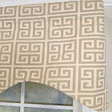 RLF Home 100% Cotton Tower Cornice With Poly/Cotton Ivory lining Rod Pocket Valance 50" x 17" Gray