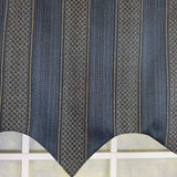 RLF Home 100% Cotton Bronte Regal With Poly/Cotton Ivory lining Rod Pocket Valance 50" x 16" Navy