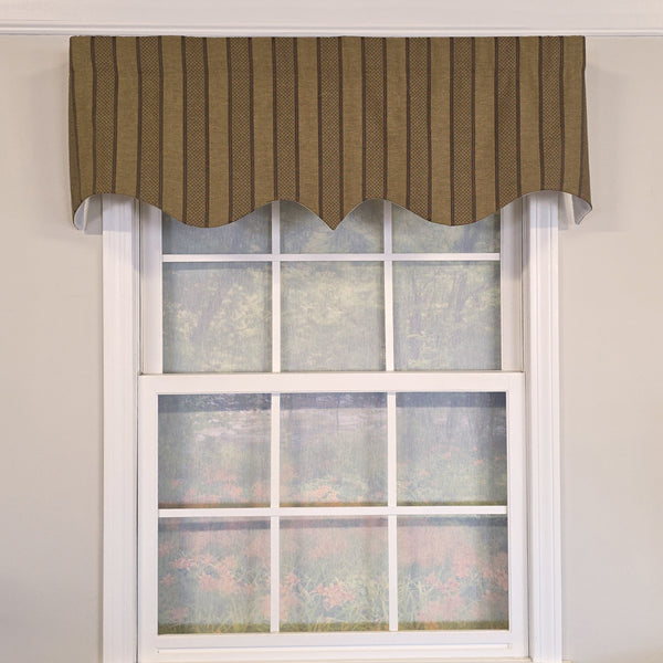 RLF Home 100% Cotton Bronte Regal With Poly/Cotton Ivory lining Rod Pocket Valan