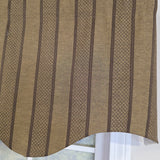 RLF Home 100% Cotton Bronte Regal With Poly/Cotton Ivory lining Rod Pocket Valance 50" x 16" Olive