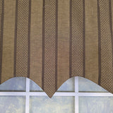 RLF Home 100% Cotton Bronte Regal With Poly/Cotton Ivory lining Rod Pocket Valance 50" x 16" Olive