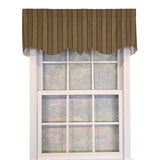 RLF Home 100% Cotton Bronte Regal With Poly/Cotton Ivory lining Rod Pocket Valance 50" x 16" Olive