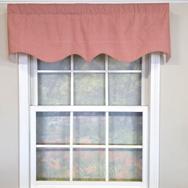 RLF Home 100% Cotton Gingham Regal With Poly/Cotton Ivory lining Rod Pocket Vala