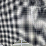 RLF Home 100% Cotton Gingham Regal With Poly/Cotton Ivory lining Rod Pocket Valance 50" x 16" Black